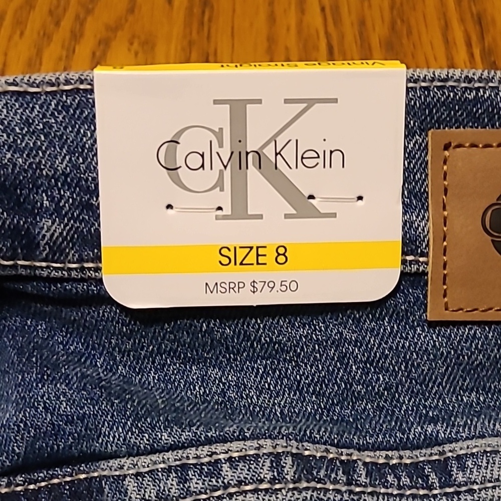 NWT Calvin Klein Straight Leg Jeans - Ladies 8 - Picture 11 of 12
